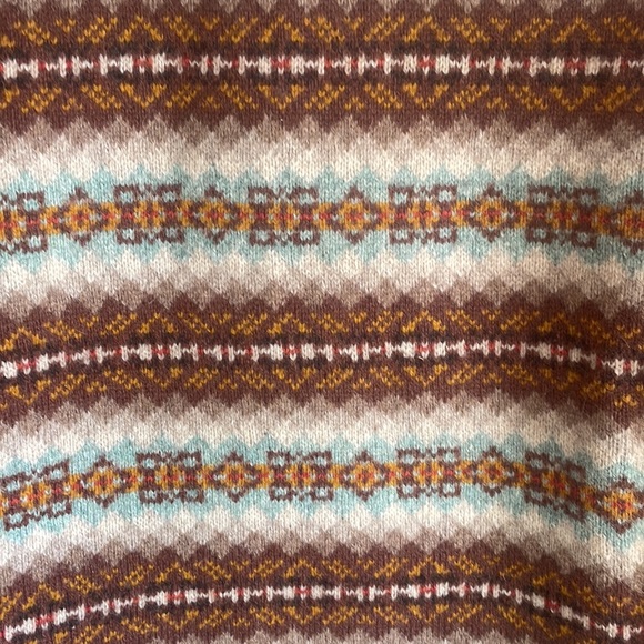 J. Crew Fair Isle 100% Wool Men’s Sweater Small - Picture 4 of 4